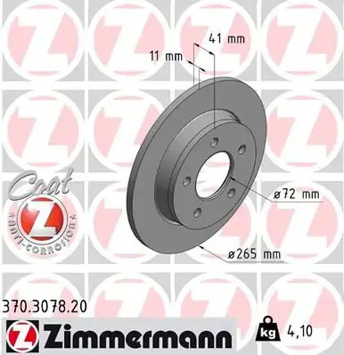 Brake disc solid - 2x,