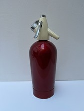 Vintage Retro Gold BOC Sparklets Soda Syphon 1960s. red/cream/chrome 