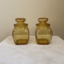 Vintage Amber Glass Small