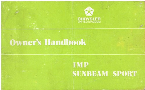Sunbeam imp sport - sunbeam,
