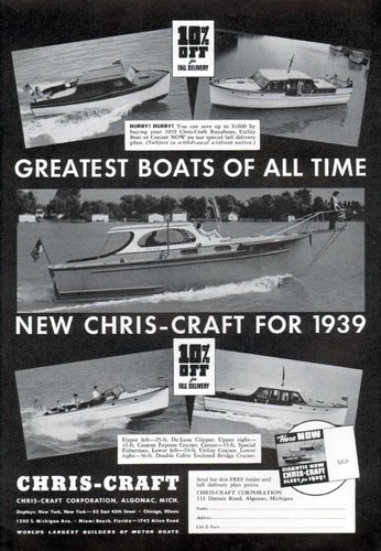 1939 chris craft boat - boat, runabout