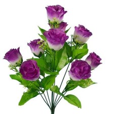 10 Heads Stems Rose Artificial