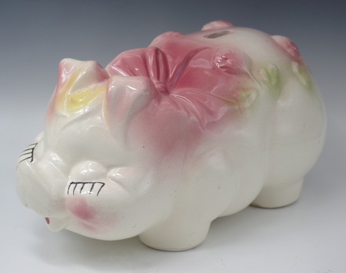 Smiley pig ceramic giant piggy - pig,