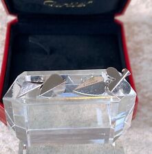 Cartier Cufflinks 925 Sterling Silver Rare Shape Playing Cards with Box