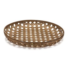 Large Round Bamboo Wooden Tray