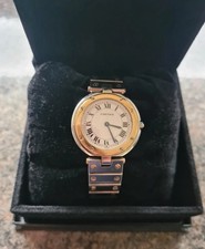 Cartier Santos Watch Vendome Steel & Gold White 