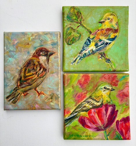 Bundle birds original oil - original,