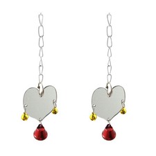 2 Pieces Parrot Mirror Budgie