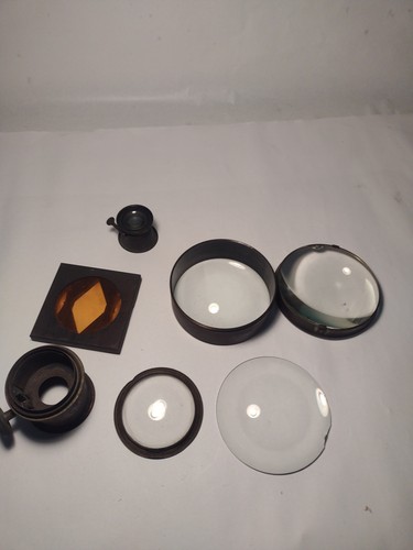 Antique lenses optics job lot - antique,