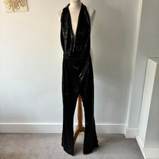 Boohoo Sequin Flared Jumpsuit