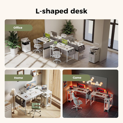 Mericonia small shaped desk - l,