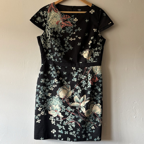 Oasis black floral print cap - print,