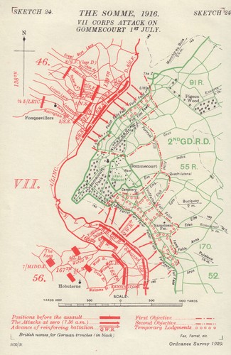 Somme 1916 vii corps attack - somme,,
