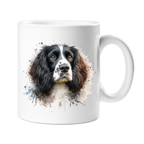 Springer spaniel black - black, dog