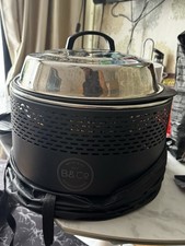 Portable BBQ Grill (B&Q) With Cloche, Carrying case And Charcoal  + Fire Starter