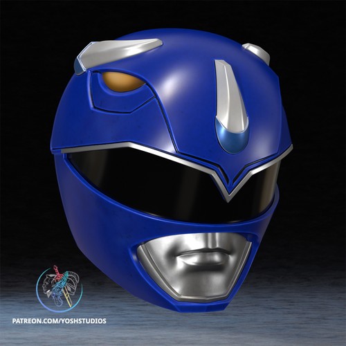 Blue power rangers helmet - rangers,