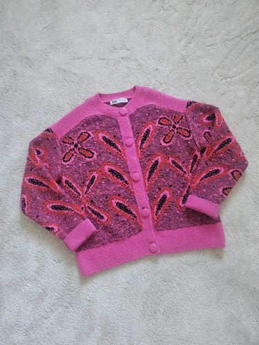 Zara pink black jacquard - zara,