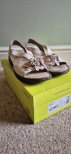 Hotter off white sandals size 5.5 - new with box