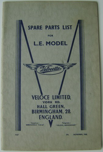 Velocette 1952 illustrated - le,
