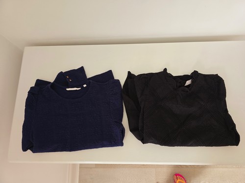 Naf black blue blouse - black, &