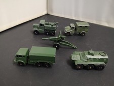 M567-MATCHBOX LESNEY LOT OF FIVE MILITARY MODELS INC BREAKDOWN TRUCK