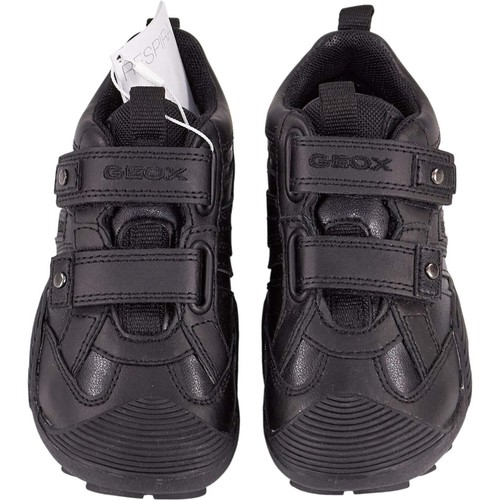 Geox black savage trainers - black, j