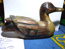 Vintage wooden decoy duck