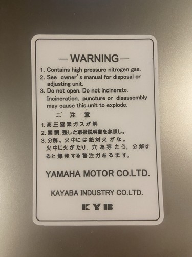 Yamaha kayaba kyb - kayaba,