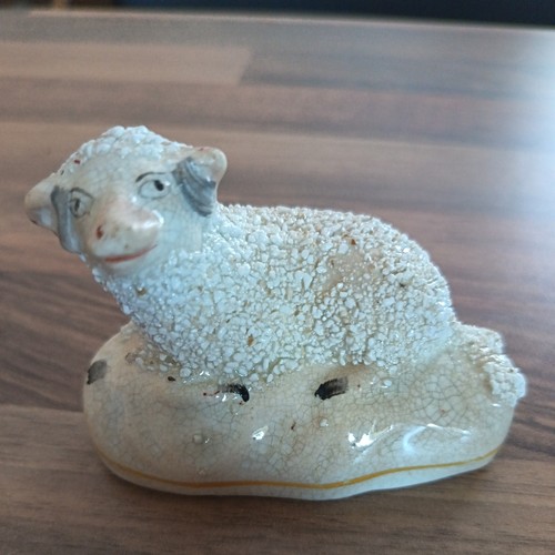 Antique staffordshire sheep - antique,