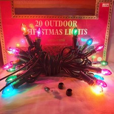 20 x Woolworths Vintage Retro Classic Christmas Xmas Tree  Lights 