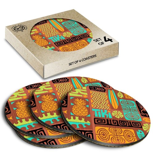 Boxed round coasters - 4,
