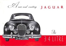 JAGUAR 3.4 Litre ~ Mark 1 XK 6 Cylinder ~ 1957 ~ Brochure
