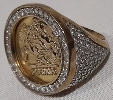 9ct Yellow Gold on Sterling