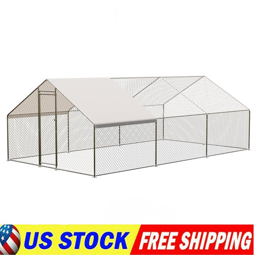 Large metal chicken coop - large,