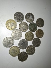Pre-1947 Six Pence Coins -