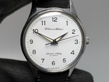 [New crystal] 1974 White Dial CITIZEN Homer second setting Rail watch #118