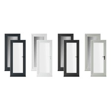 Bespoke pvc single door clear - pvc,