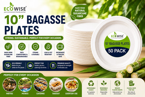 Ecowise bagasse plates - ecowise,