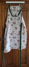 Cath Kidston Squirrels Cotton Apron With Green Ties & Front Pocket One Size