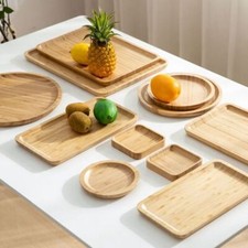 1Pcs Serving Tray Bamboo