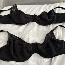 Tesco Bras X2 Black 34D Underwired lightweight 