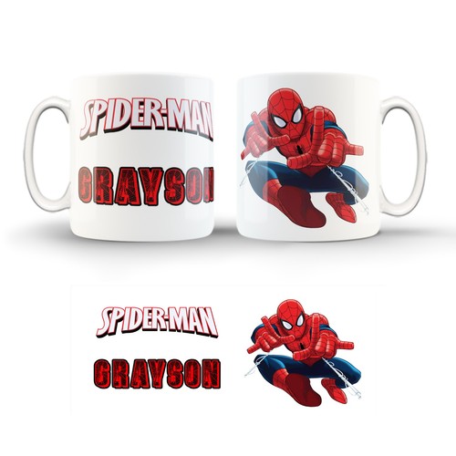 Spider man name mug - man,