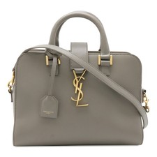 SAINT LAURENT PARIS YSL Yves Saint Laurent Baby Cabas handbag shoulder bag leath