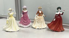 Royal Doulton Collectors Club - 4 Seasons Pretty Ladies Figurines FREE POSTAGE