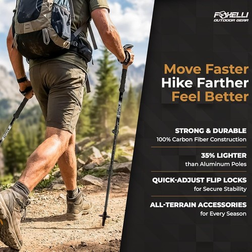 Foxelli carbon fiber walking - foxelli,