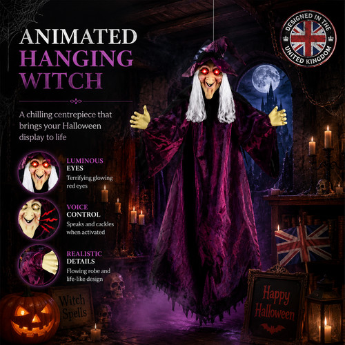 Halloween hanging witch - halloween,