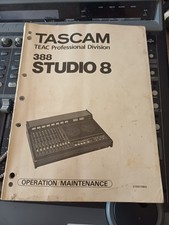 Tascam 388 original operation - tascam,
