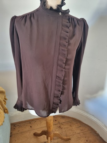Vintage parigi blouse with - vintage,