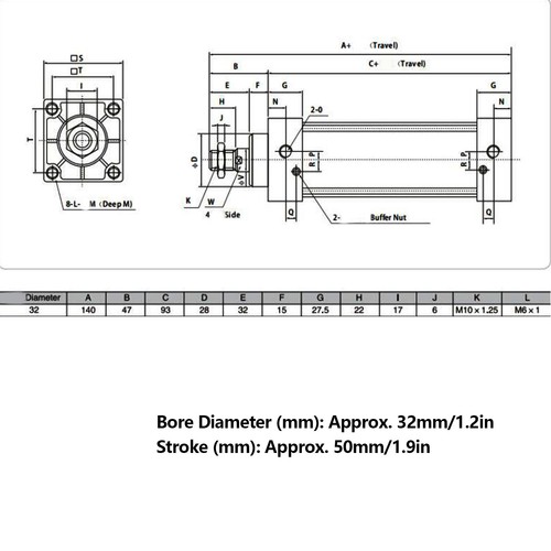 Air cylinder pneumatic - air,