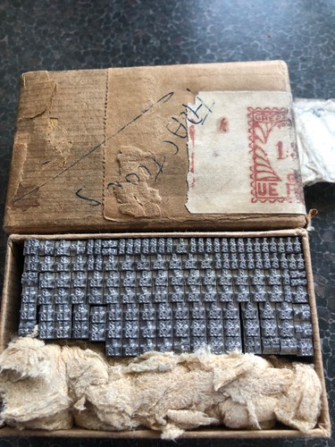 Vintage fractions letterpress - vintage,